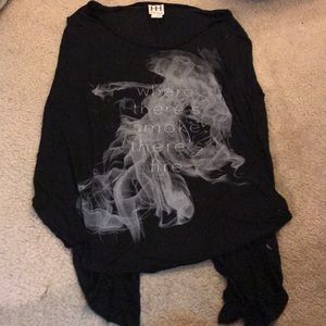 Tank with split tail back